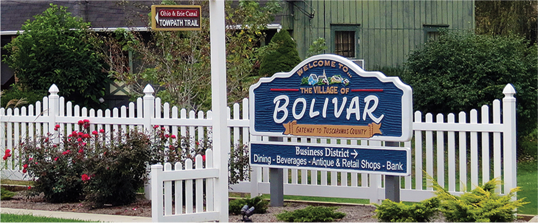 Bolivar Village Entrance Signs